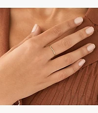 Ellis Essentials Gold-Tone Stainless Steel Band Ring