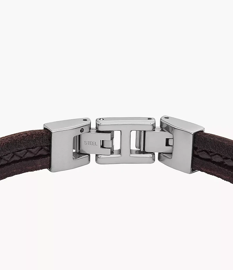 Townsman Leather Essentials Brown Leather Strap Bracelet