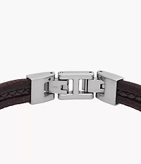Townsman Leather Essentials Brown Leather Strap Bracelet