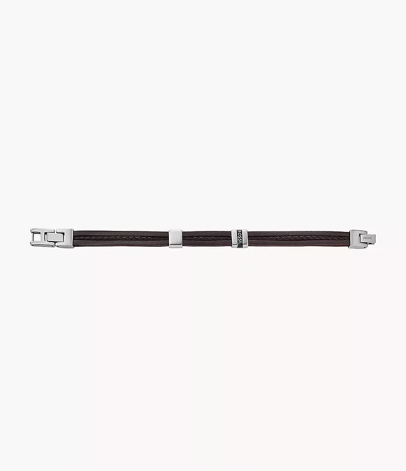 Townsman Leather Essentials Brown Leather Strap Bracelet