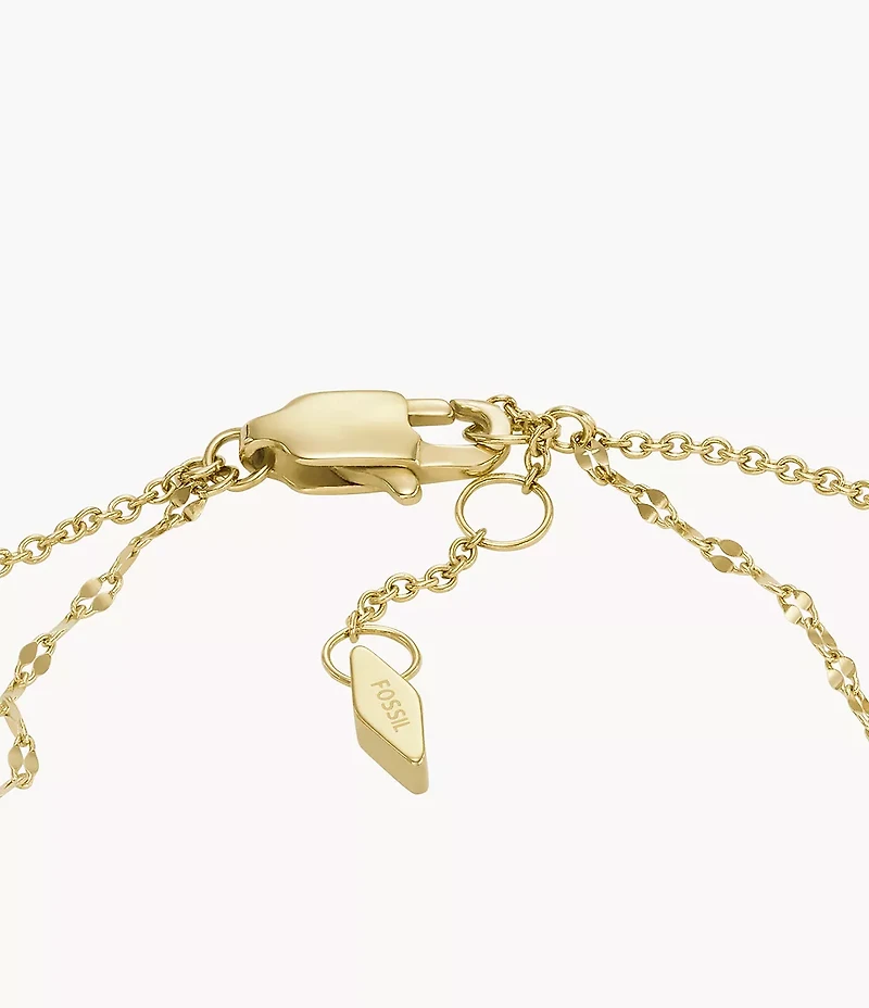 Merrit Teardrop White Mother-of-Pearl Chain Bracelet