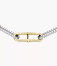 Heritage D-Link Two-Tone Stainless Steel Chain Bracelet