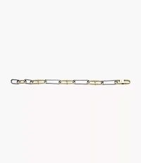 Heritage D-Link Two-Tone Stainless Steel Chain Bracelet