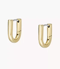 Heritage Essentials Gold-Tone Stainless Steel Hoop Earrings