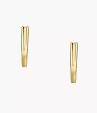Heritage Essentials Gold-Tone Stainless Steel Hoop Earrings