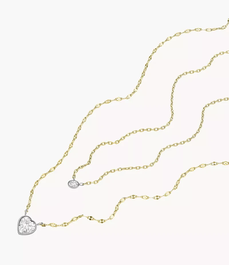Sutton Tokens Of Affection Two-Tone Stainless Steel Chain Necklace