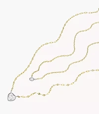 Sutton Tokens Of Affection Two-Tone Stainless Steel Chain Necklace