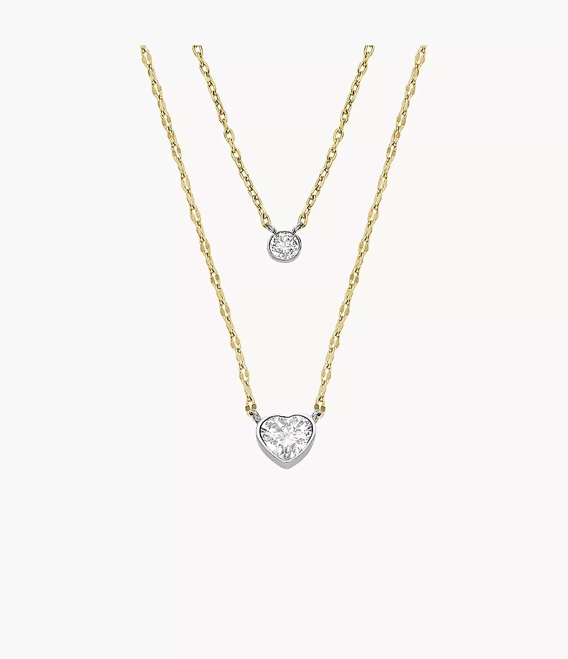 Sutton Tokens Of Affection Two-Tone Stainless Steel Chain Necklace