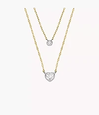 Sutton Tokens Of Affection Two-Tone Stainless Steel Chain Necklace