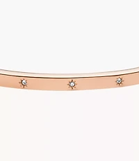 Sadie Shine Bright Rose Gold-Tone Stainless Steel Bangle Bracelet