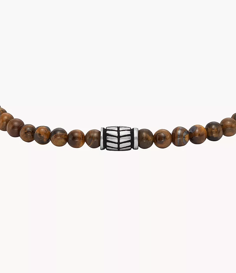 Everett Tiger's Eye Beaded Bracelet