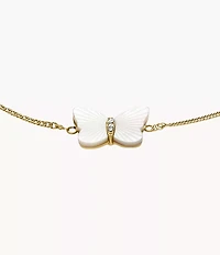 Sutton Radiant Wings White Mother-of-Pearl Butterfly Chain Bracelet