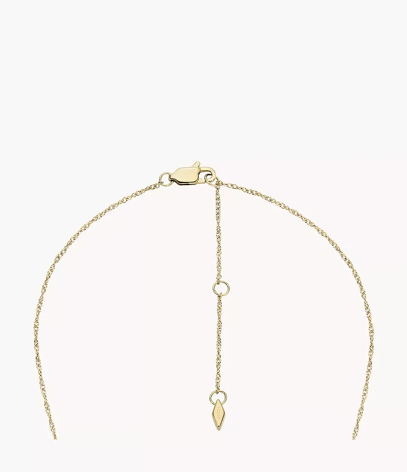 Sutton Locket Collection White Mother-of-Pearl Chain Heart Necklace