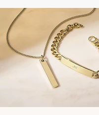 Drew Gold-Tone Stainless Steel Chain Necklace