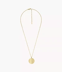Harlow Linear Texture Gold-Tone Stainless Steel Chain Necklace