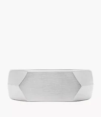 All Stacked Up Stainless Steel Signet Ring