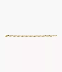 Ellis Core Chains Gold-Tone Stainless Steel Chain Bracelet