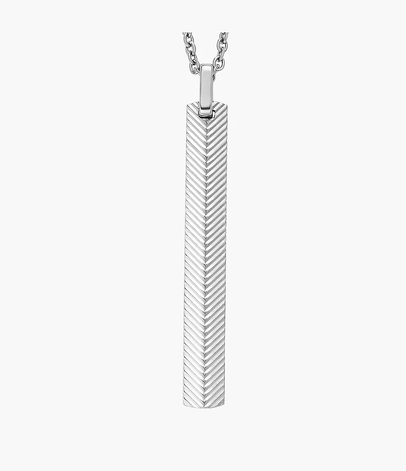Harlow Linear Texture Stainless Steel Chain Necklace