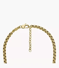 Ellis Core Chains Gold-Tone Stainless Steel Chain Necklace