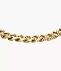 Ellis Core Chains Gold-Tone Stainless Steel Chain Bracelet
