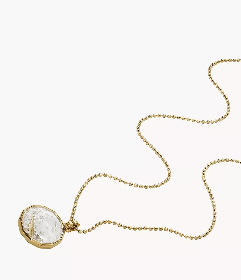 Willy Wonka™ x Fossil Special Edition Gold-Tone Stainless Steel Pendant Necklace