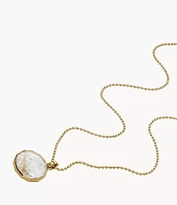 Willy Wonka™ x Fossil Special Edition Gold-Tone Stainless Steel Pendant Necklace
