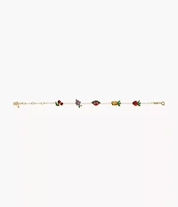 Willy Wonka™ x Fossil Special Edition Gold-Tone Stainless Steel Station Bracelet