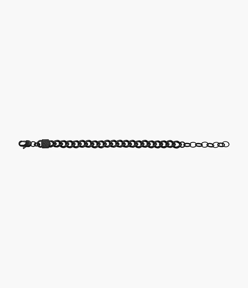Ellis Core Chains Black Stainless Steel Chain Bracelet