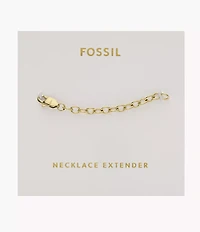 All Stacked Up Gold-Tone Stainless Steel Chain Necklace Extender