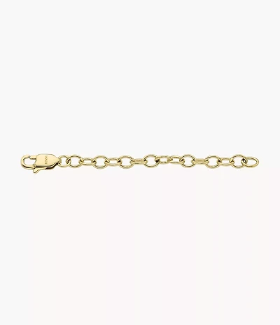 All Stacked Up Gold-Tone Stainless Steel Chain Necklace Extender