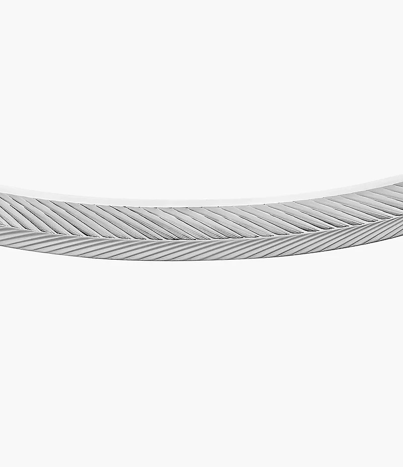 Harlow Linear Texture Stainless Steel Cuff Bracelet