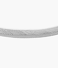 Harlow Linear Texture Stainless Steel Cuff Bracelet