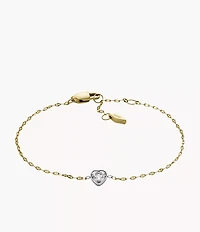 Sutton Tokens Of Affection Two-Tone Stainless Steel Chain Bracelet