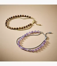 All Stacked Up Brown Tiger's Eye Multi-Strand Bracelet