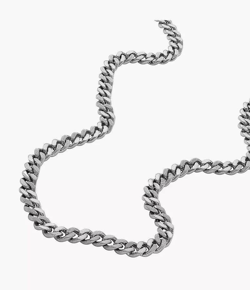 Harlow Linear Texture Chain Stainless Steel Necklace