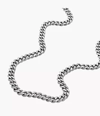 Harlow Linear Texture Chain Stainless Steel Necklace