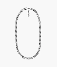 Harlow Linear Texture Chain Stainless Steel Necklace