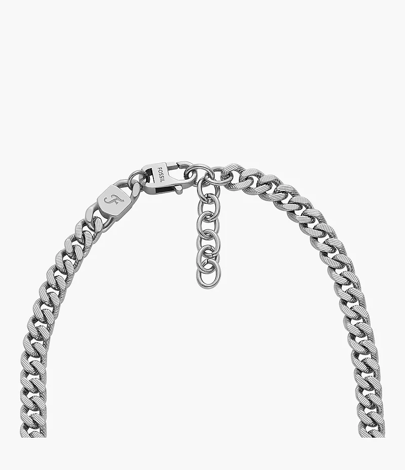 Harlow Linear Texture Chain Stainless Steel Necklace