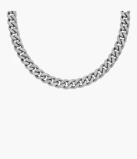 Harlow Linear Texture Chain Stainless Steel Necklace