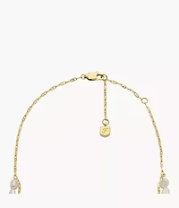 Heritage Pearl D-Link White Freshwater Pearl Faux Double Necklace