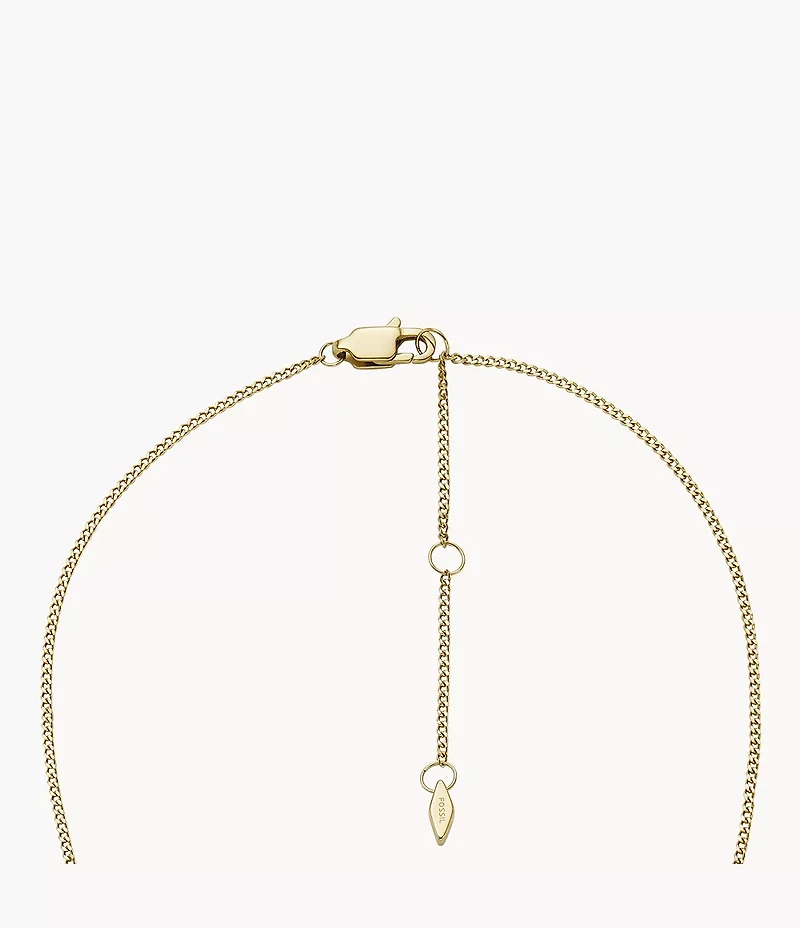 Harlow Locket Collection Gold-Tone Stainless Steel Pendant Necklace