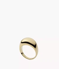 Ellis Domed Collection Gold-Tone Stainless Steel Band Ring