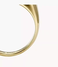 Ellis Domed Collection Gold-Tone Stainless Steel Band Ring