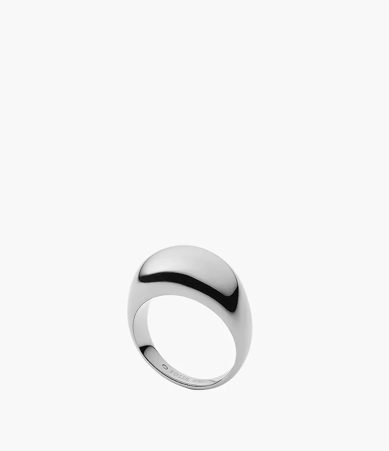Ellis Domed Collection Stainless Steel Band Ring