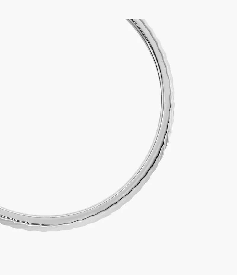 Harlow Linear Texture Stainless Steel Band Ring