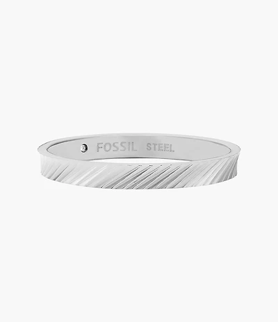 Harlow Linear Texture Stainless Steel Band Ring