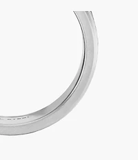 Machine Knurled Texture Stainless Steel Band Ring