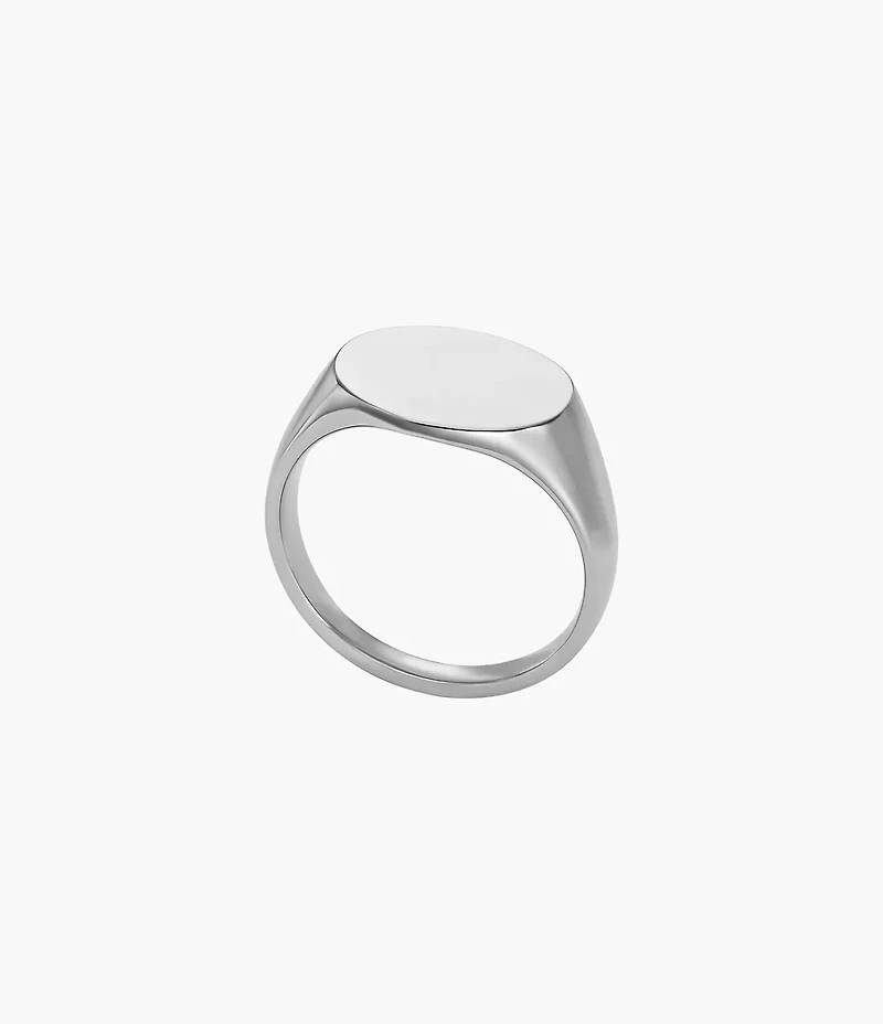 Ellis Stainless Steel Signet Ring