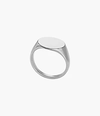 Ellis Stainless Steel Signet Ring