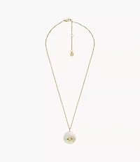 Sutton Evil Eye Gold-Tone Stainless Steel Pendant Necklace